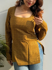 Kaashni Boat Neck Kurti by Evara