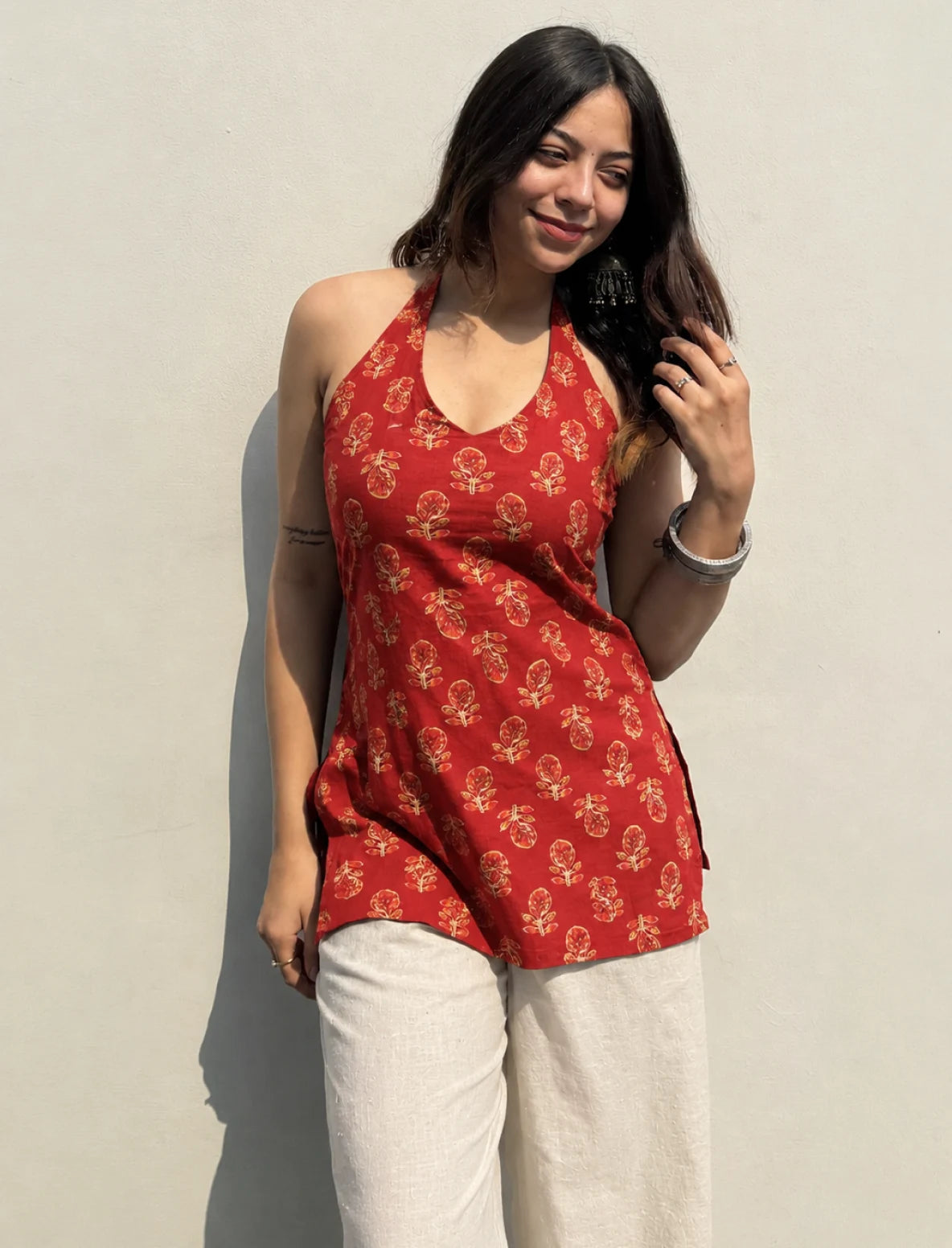 Vihani Halter Neck Kurti