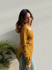 Kaashni Boat Neck Kurti by Evara