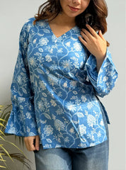 Nayra Bell Sleeves Kurti by Evara
