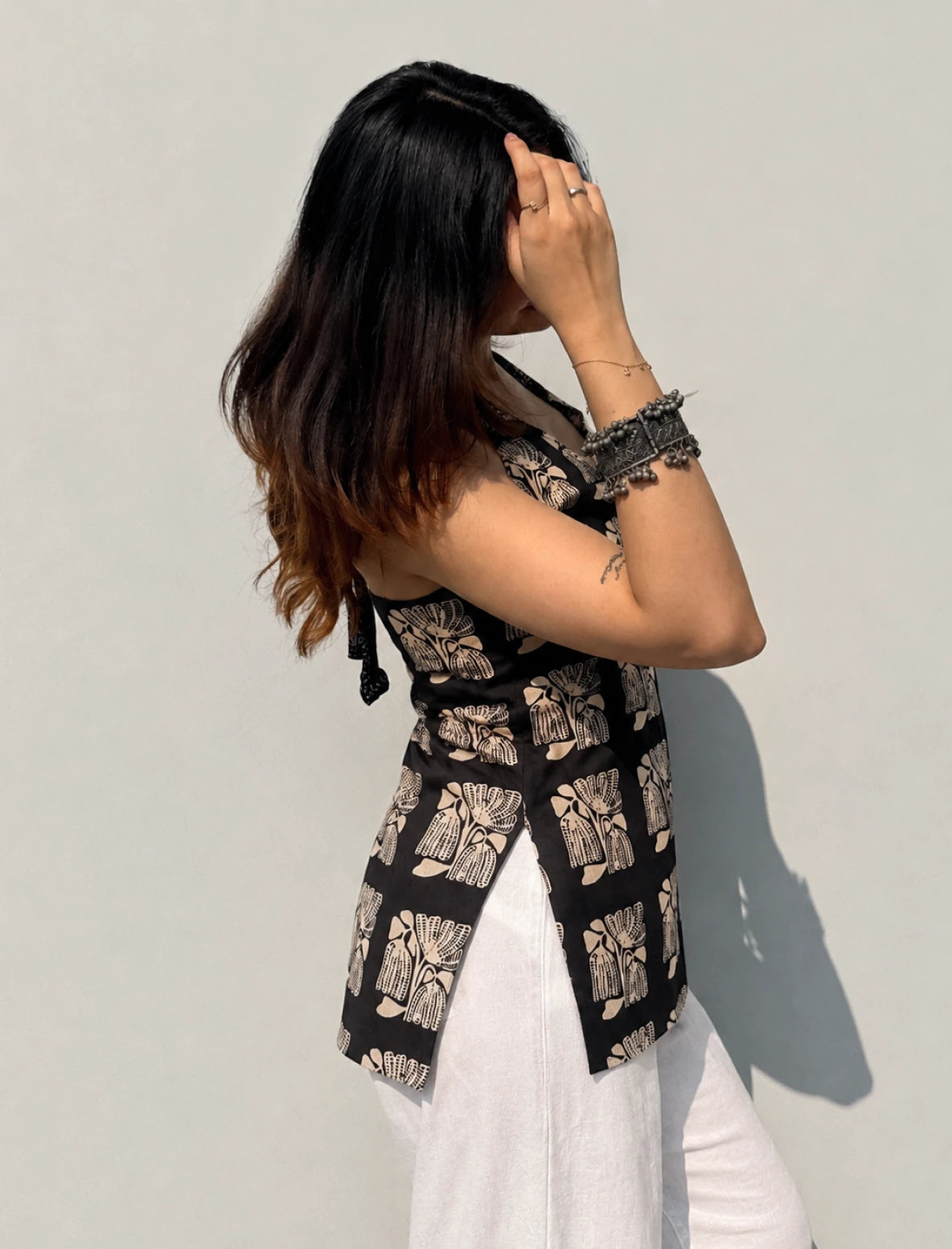 Raza Halter Neck Kurti