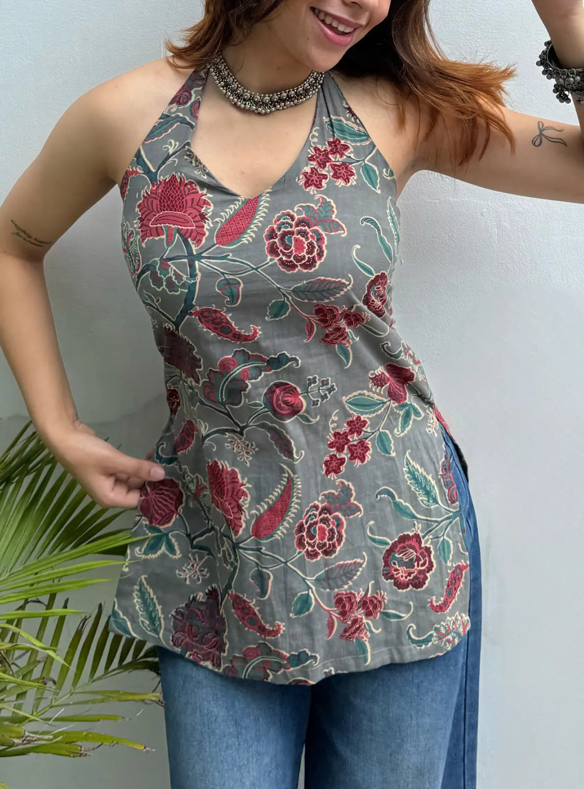 Kavya Halter Neck Kurti