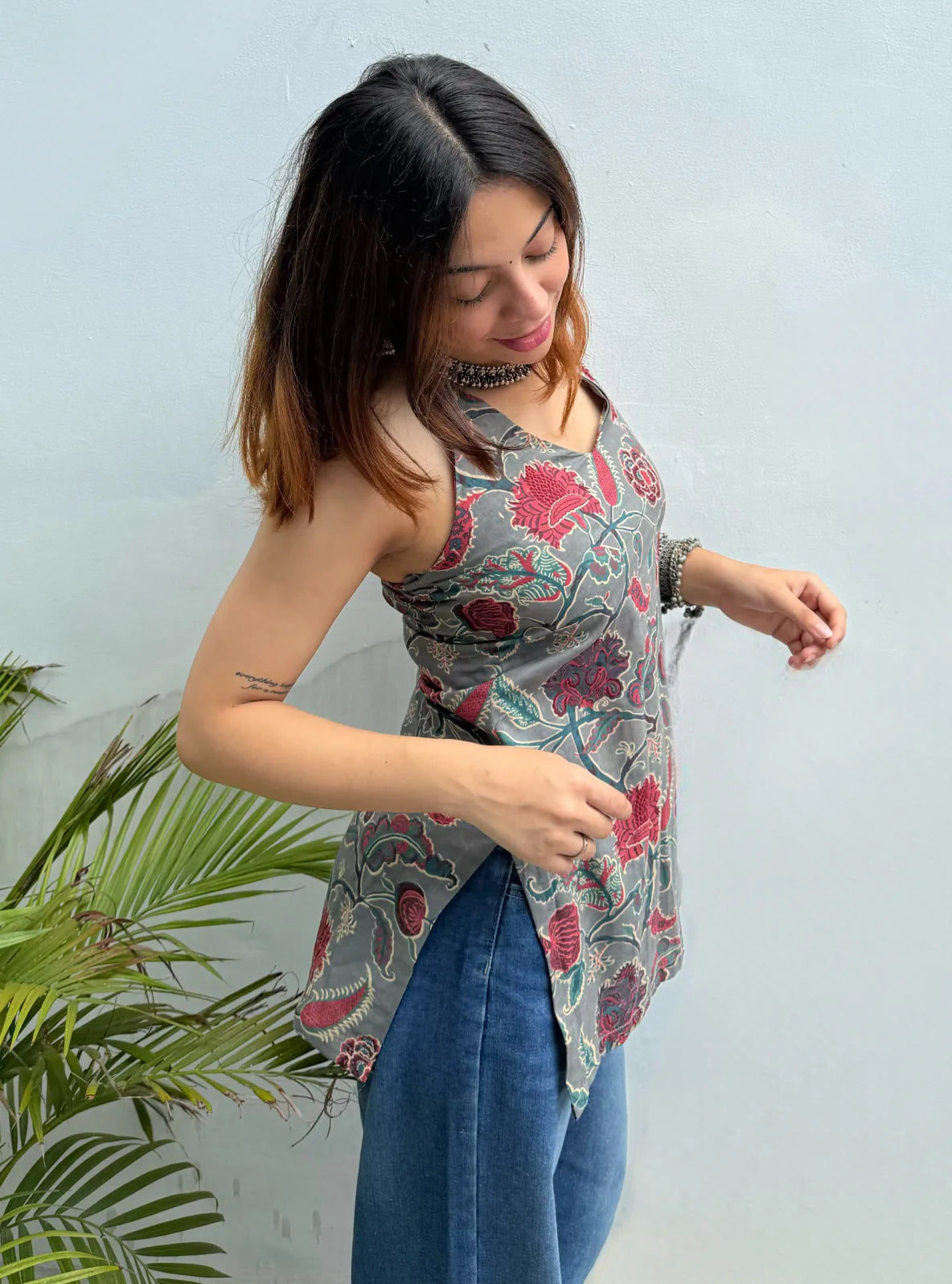 Kavya Halter Neck Kurti
