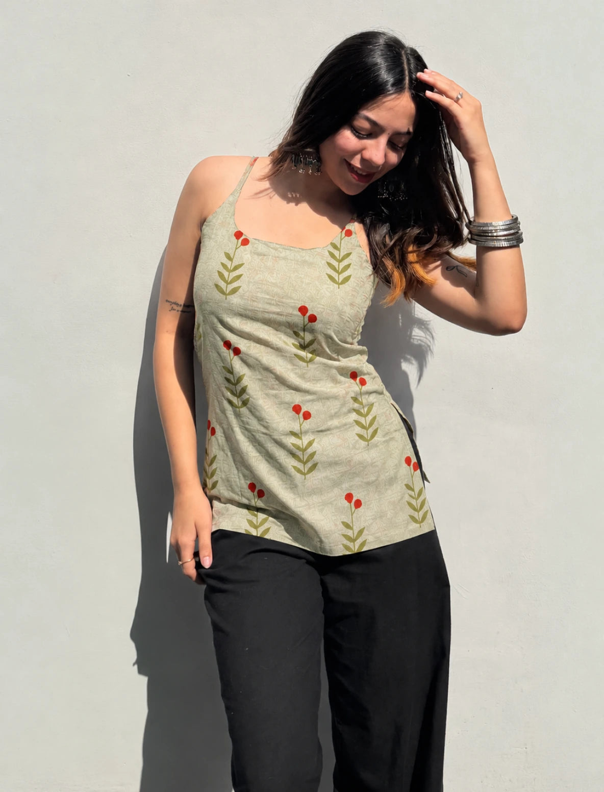 Kuhu Short Sleeveless Kurti