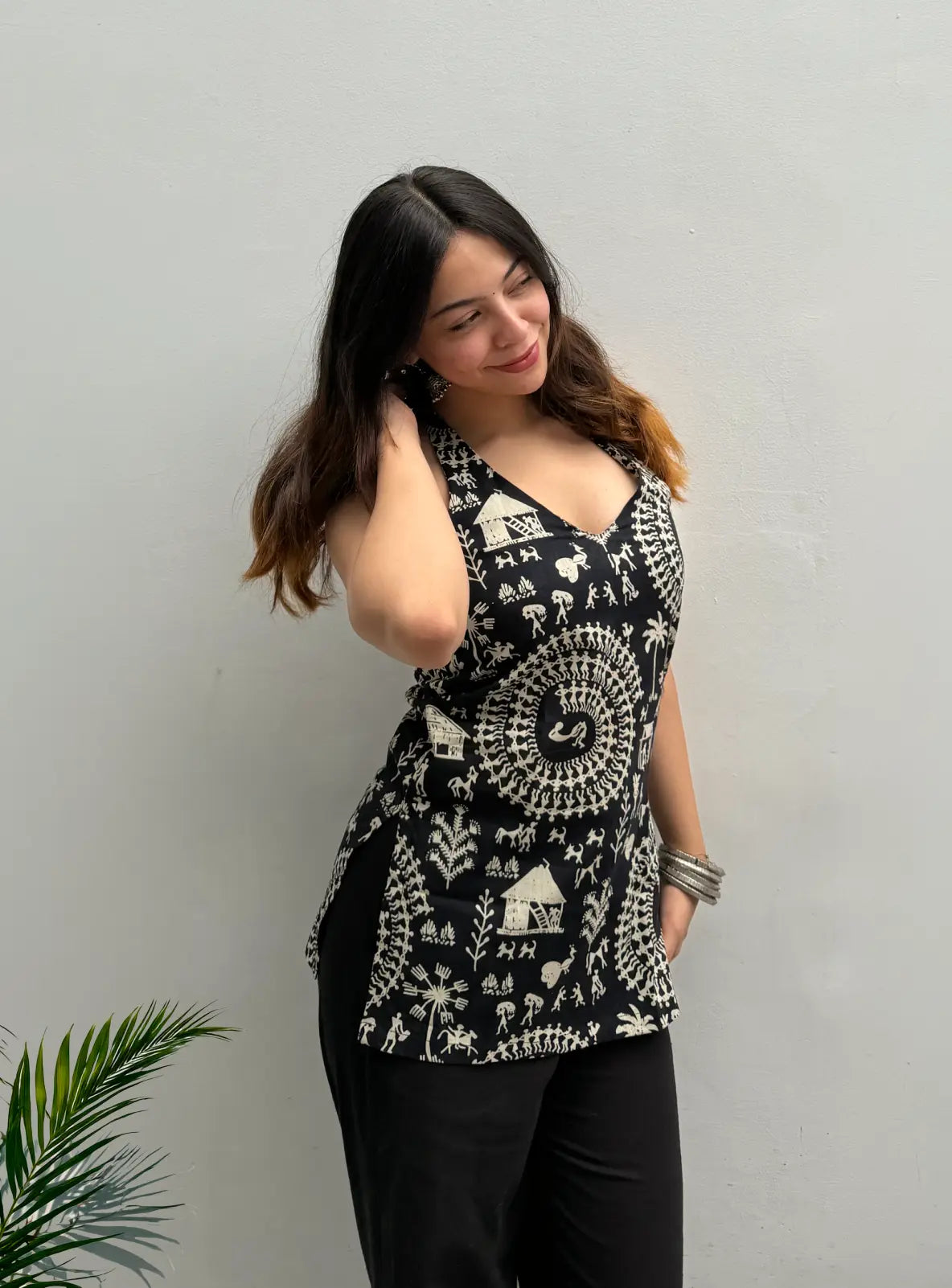 Pakhi Halter Neck Kurti