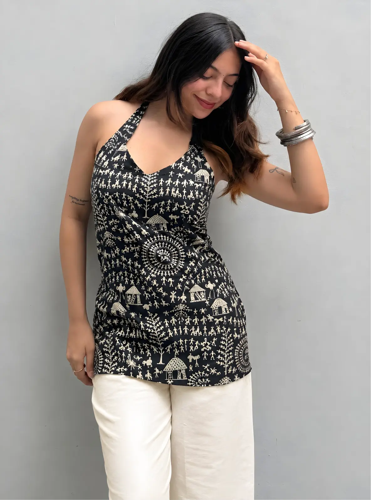 Ojasvi Halter Neck Kurti