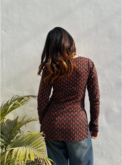 Purnima Boat Neck Kurti by Evara