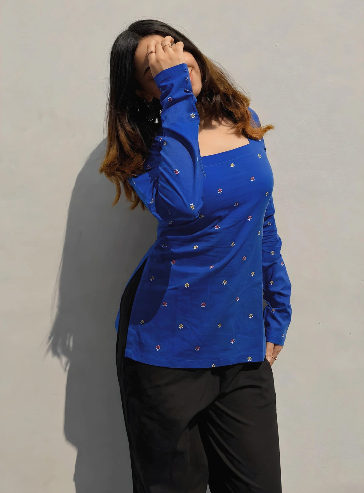 Taashvi Corset Back Full Sleeves Kurti