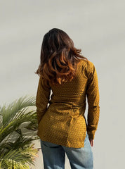 Kaashni Boat Neck Kurti by Evara