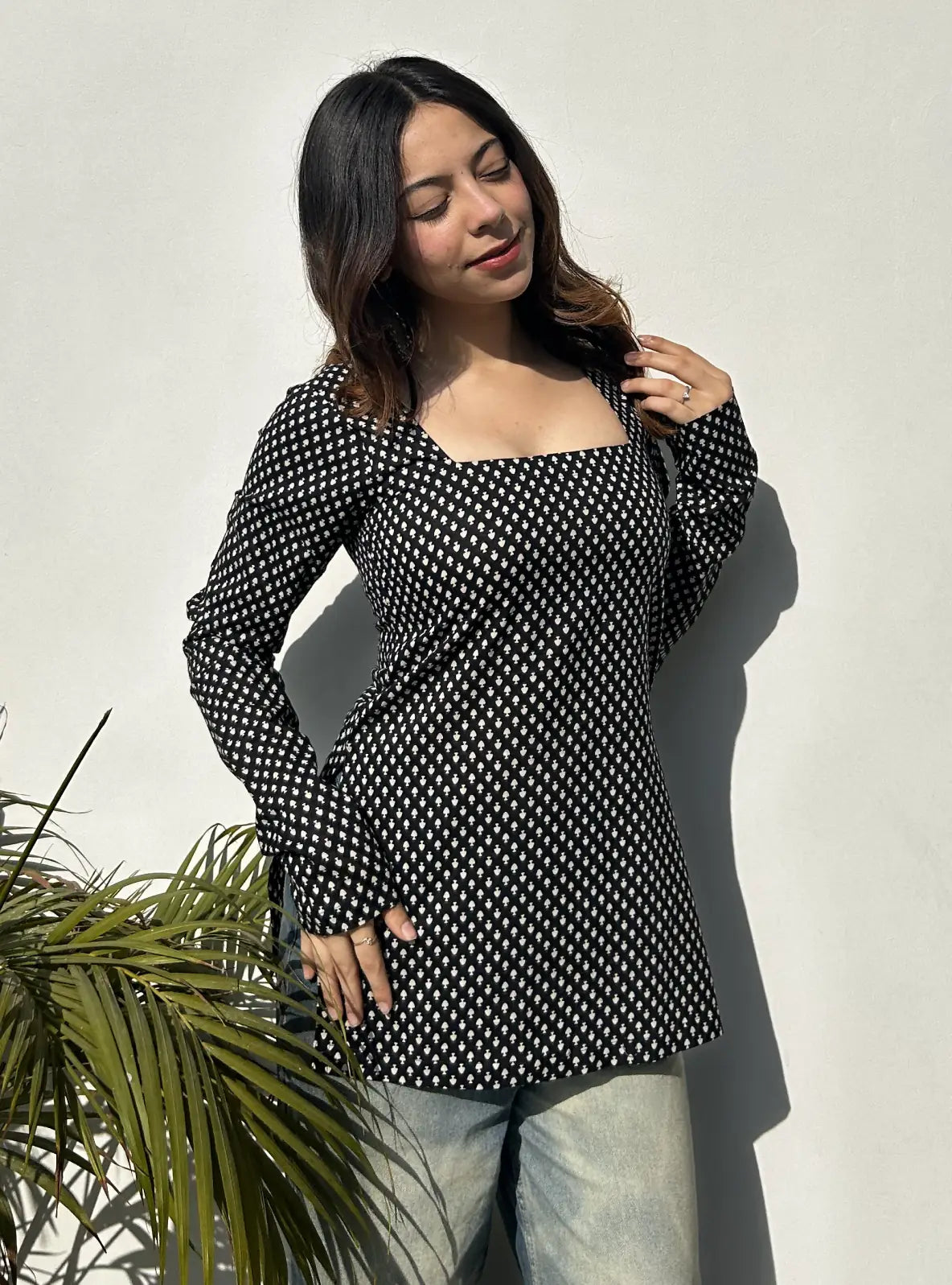Sajna Square Neck Kurti