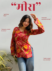 Meera Bell Sleeves Kurti by Evara