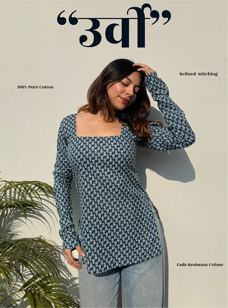 Urvi Square Neck Kurti