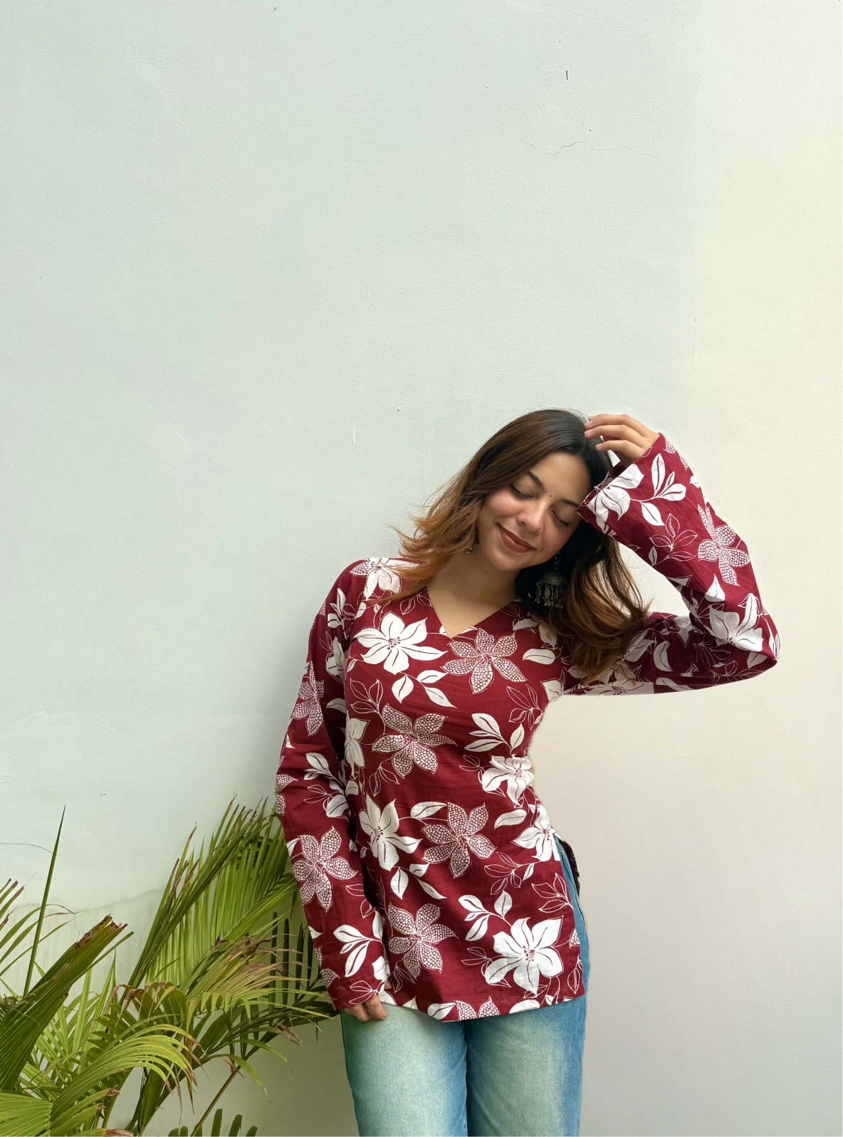 Pataka Papdi Bell Sleeves Kurti by Evara