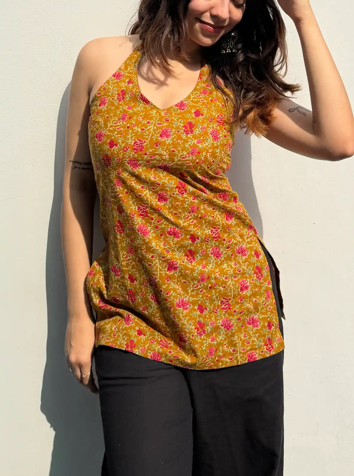 Sanya Halter Neck Kurti
