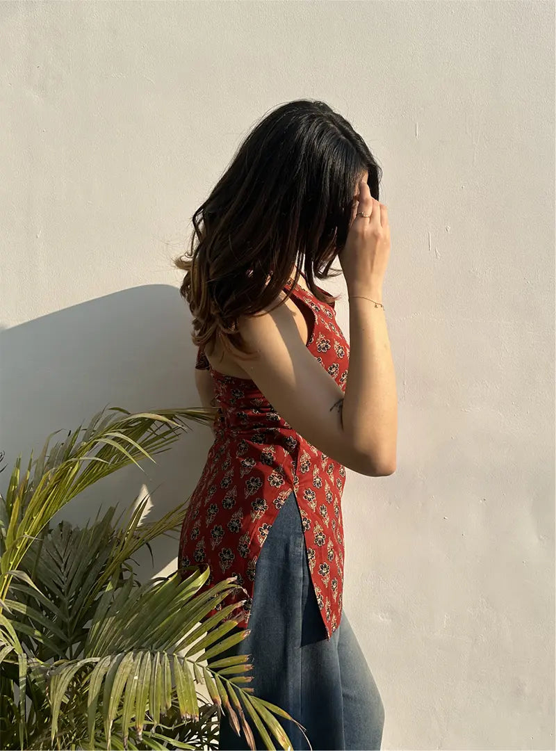 Trisha Halter Neck Kurti by Evara