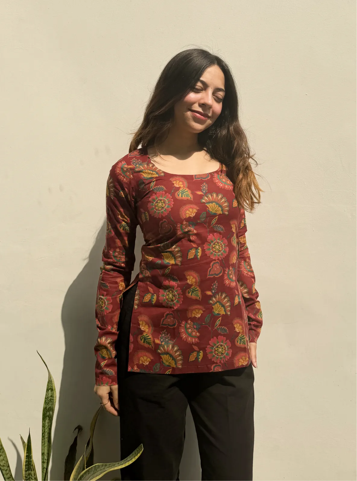 Madira Boat Neck Kurti