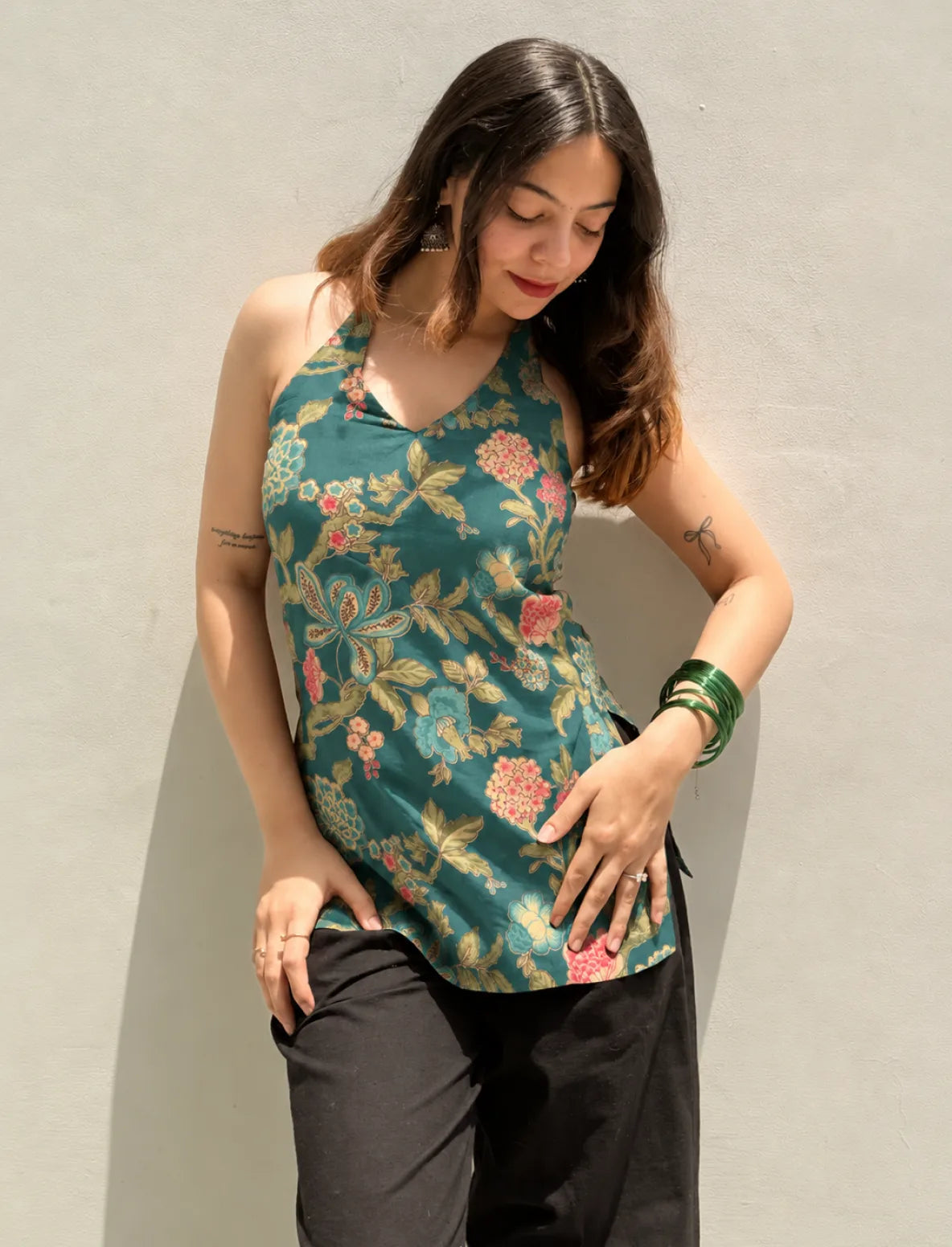 Virti Halter Neck Kurti