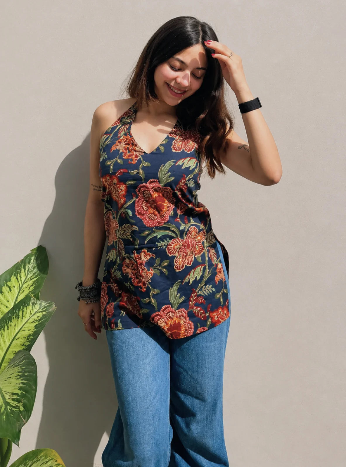 Avya Halter Neck Kurti