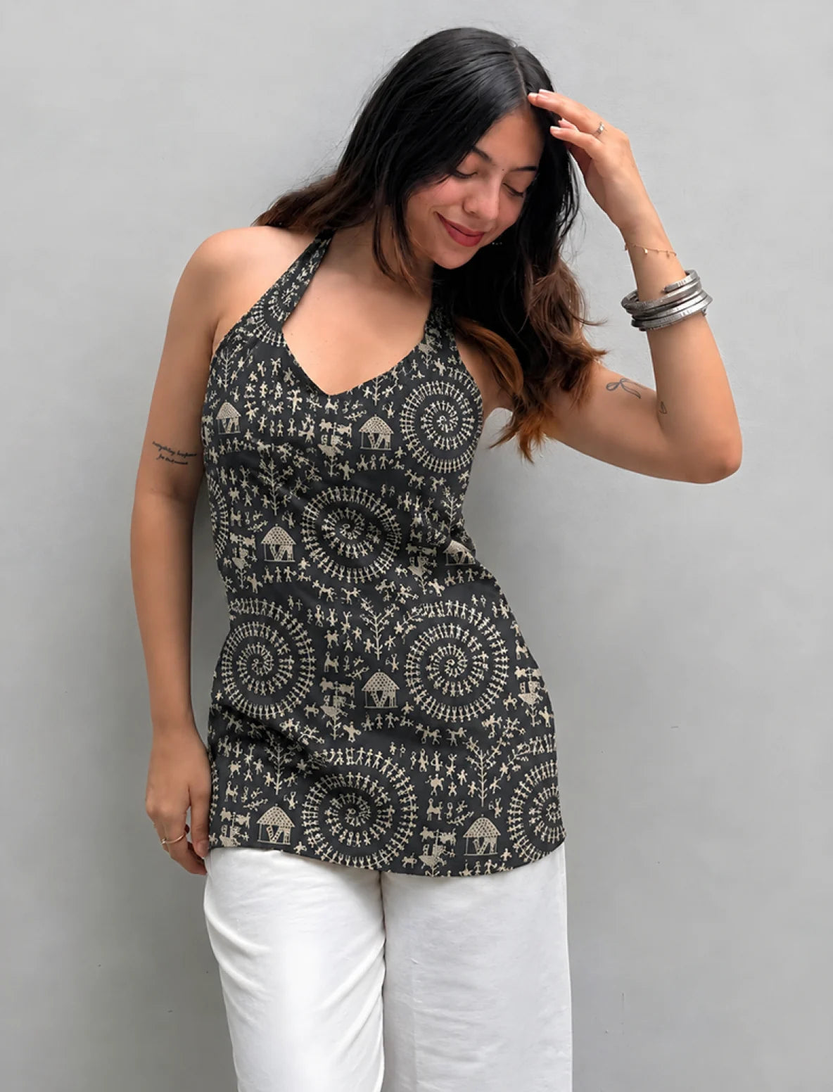 Ojasvi Halter Neck Kurti