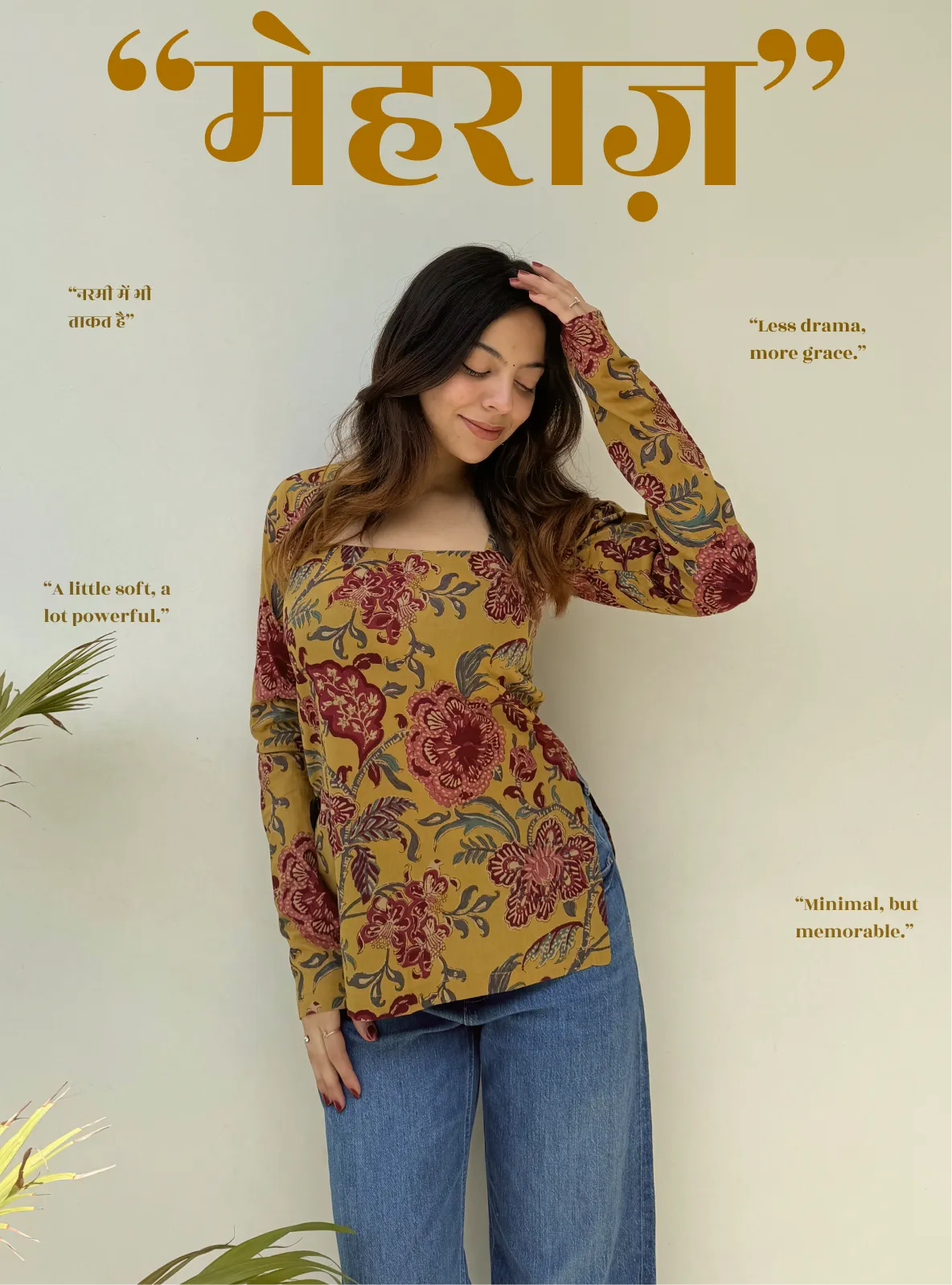 Mehraaz Square Neck Kurti