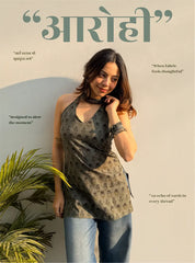 Aarohi Halter Neck Kurti by Evara