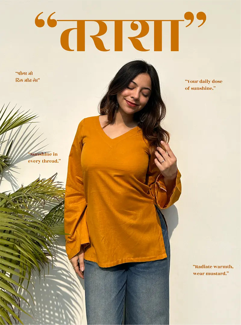 Tarasha Bell Sleeves Kurti