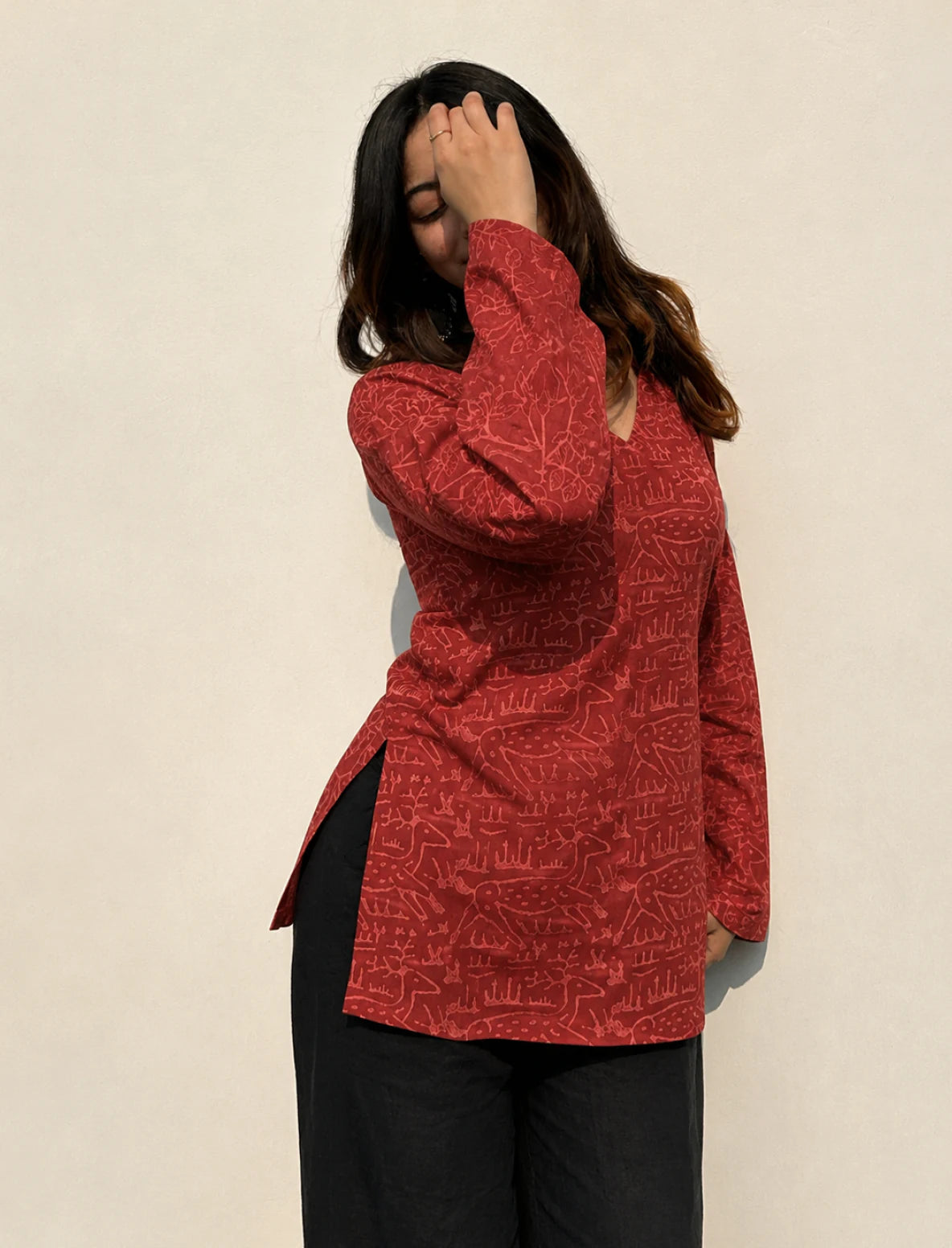 Qala Bell Sleeves Kurti
