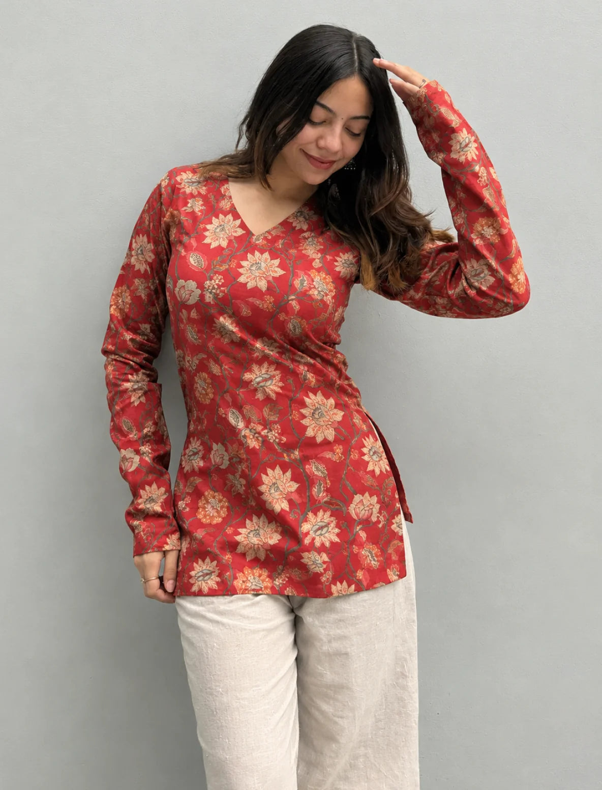 Raavi Straight Sleeves Kurti