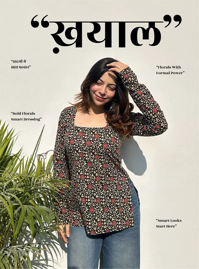 Khayaal Boat Neck Kurti