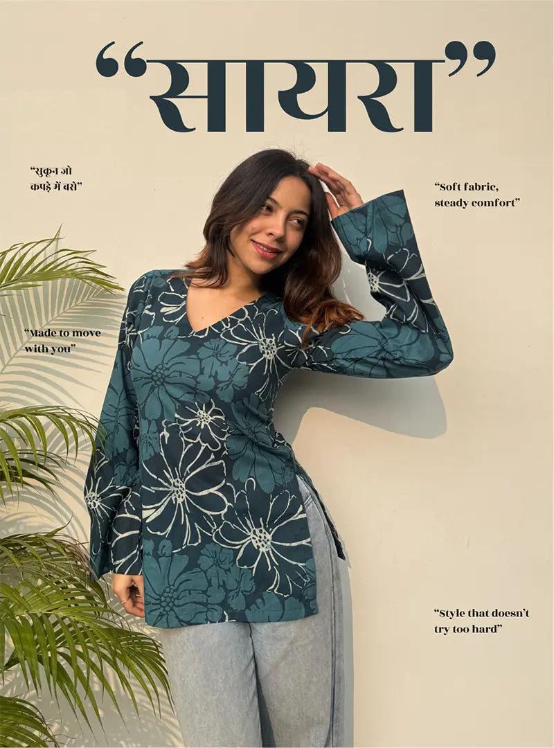 Saayra Bell Sleeves Kurti