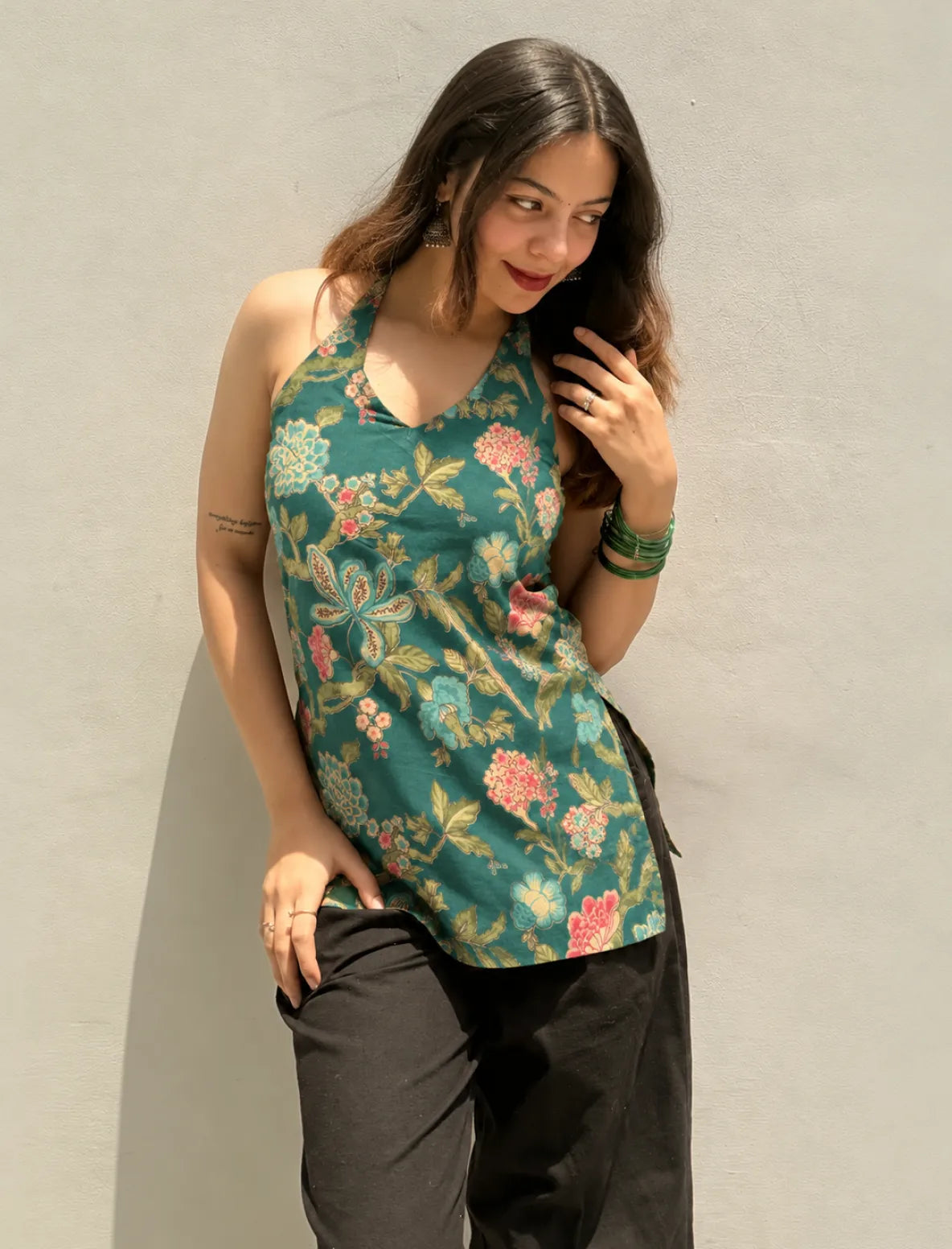 Virti Halter Neck Kurti