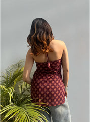 Alfat Halter Neck Kurti by Evara