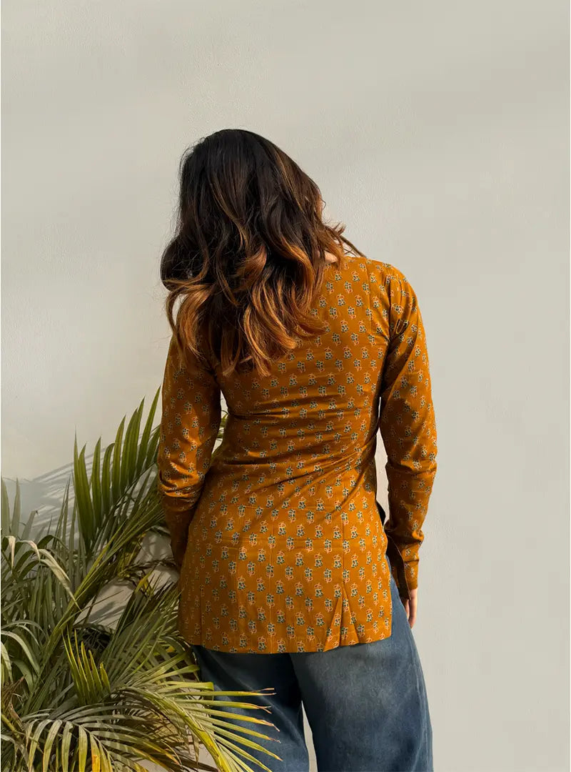 Dilbara Square Neck Kurti by Evara