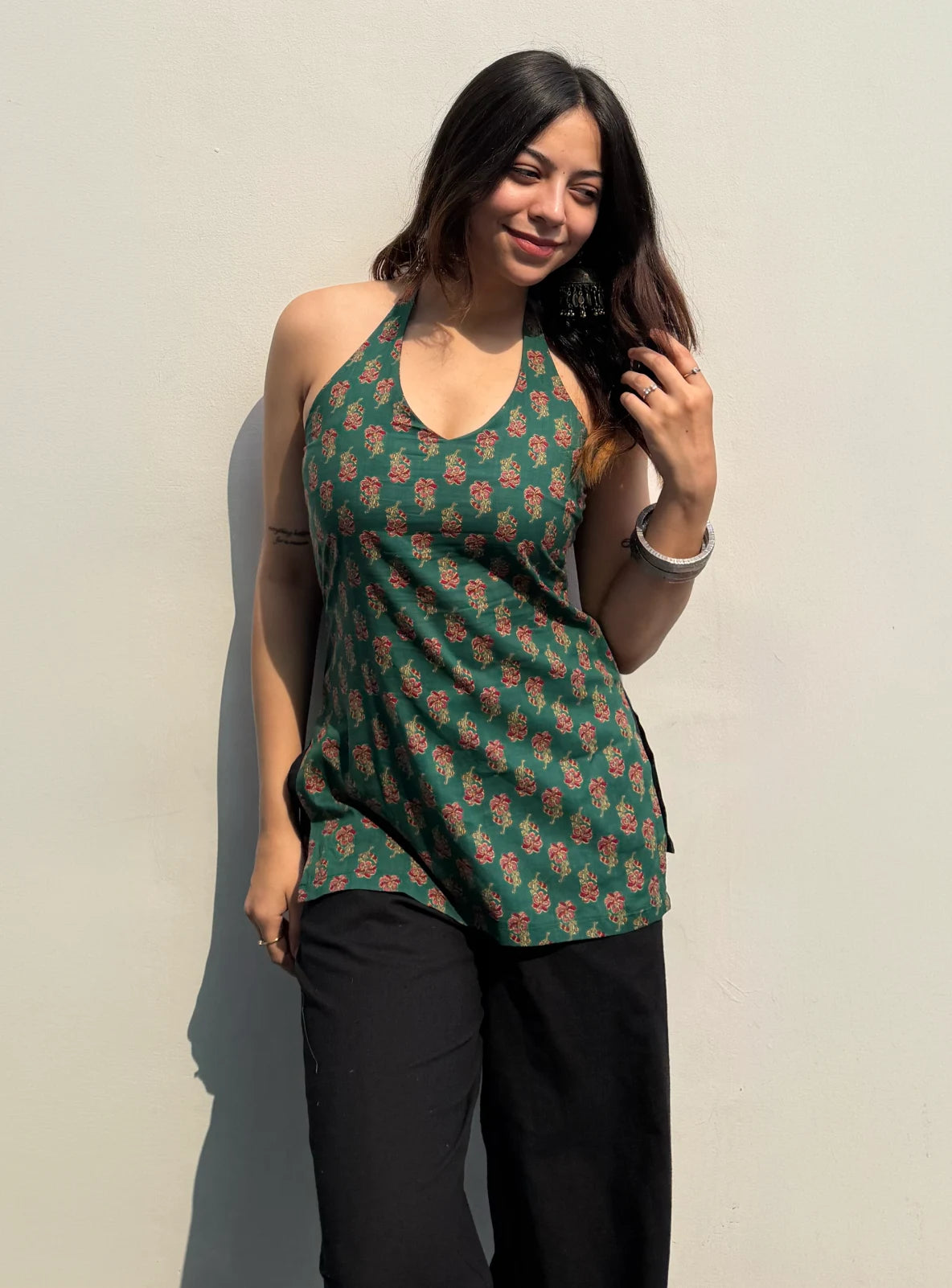 Sabaa Halter Neck Kurti