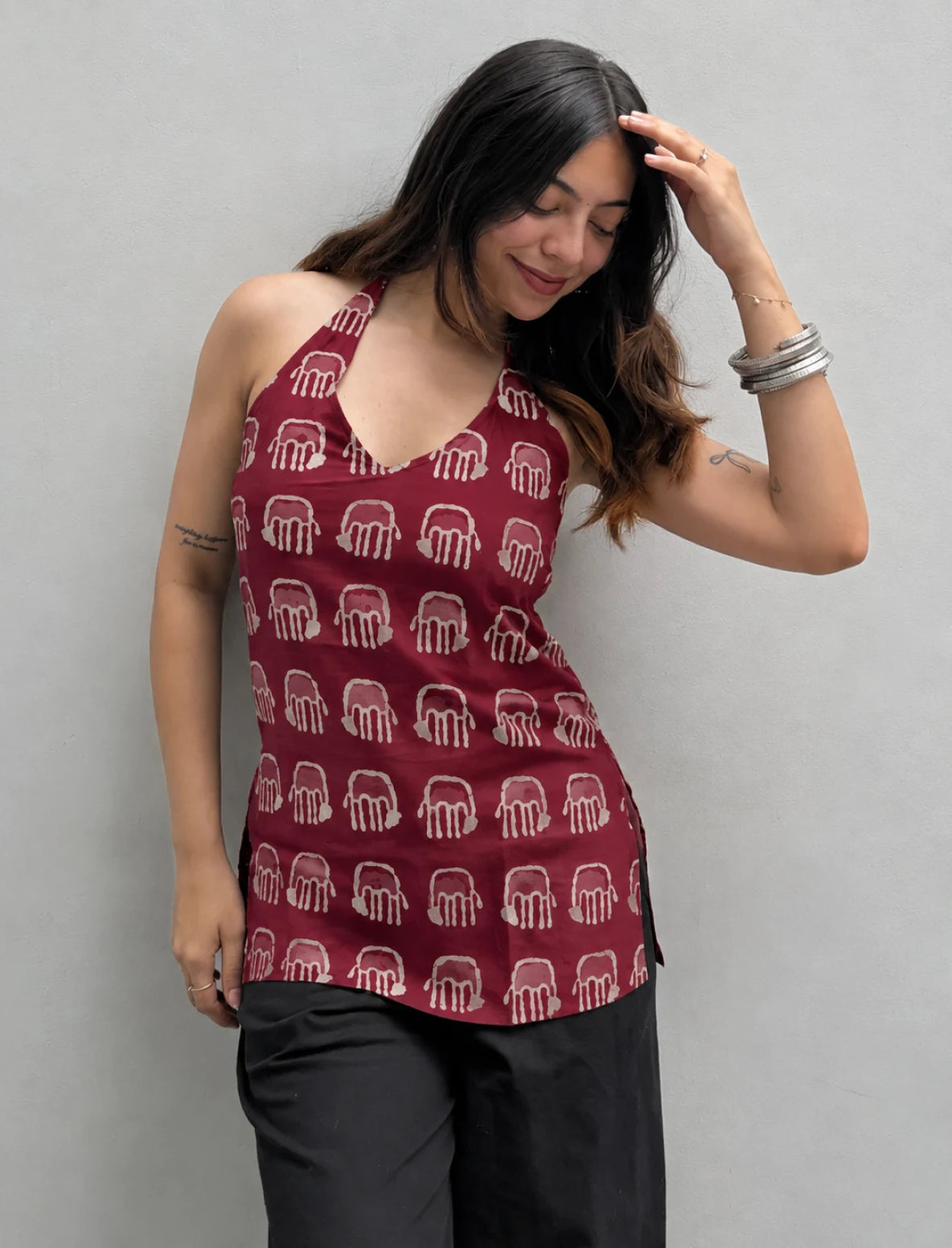 Swara Halter Neck Kurti