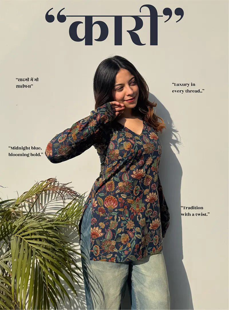 Kaari Straight Sleeves Kurti