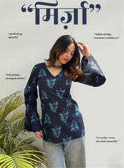 Mirza Bell Sleeves Kurti by Evara