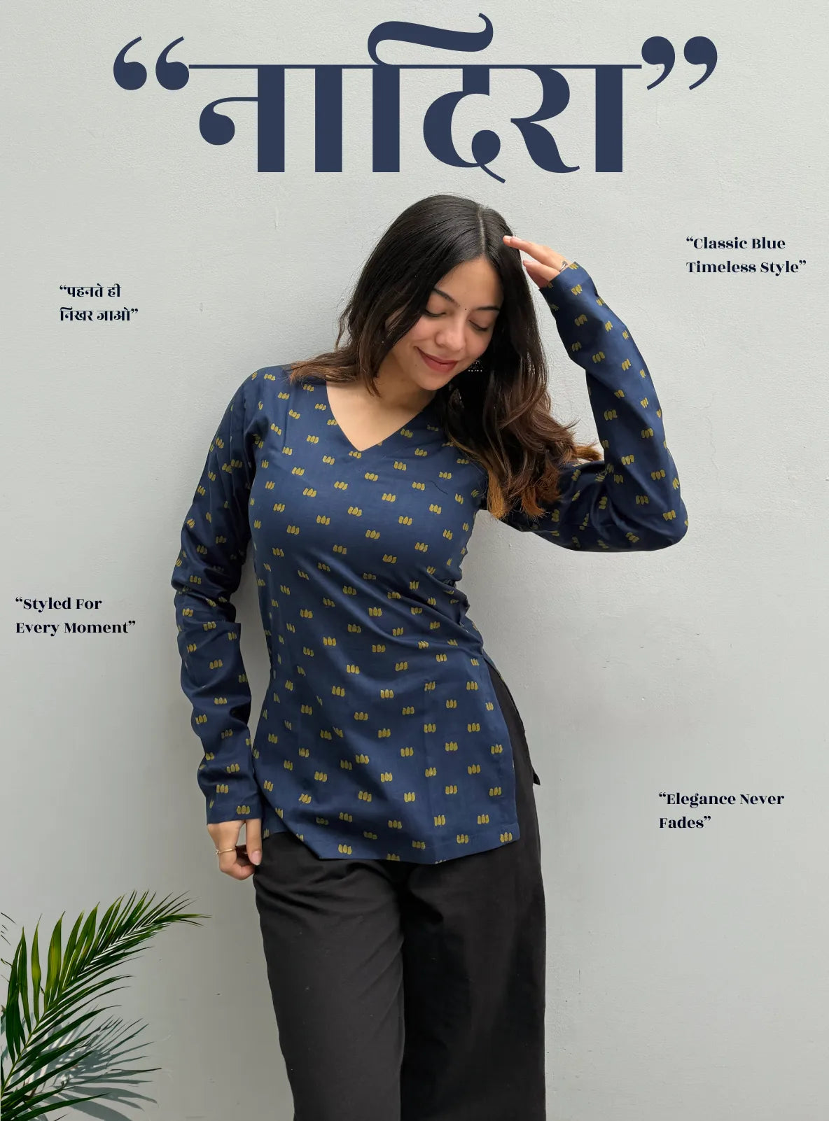 Nadira Straight Sleeves Kurti