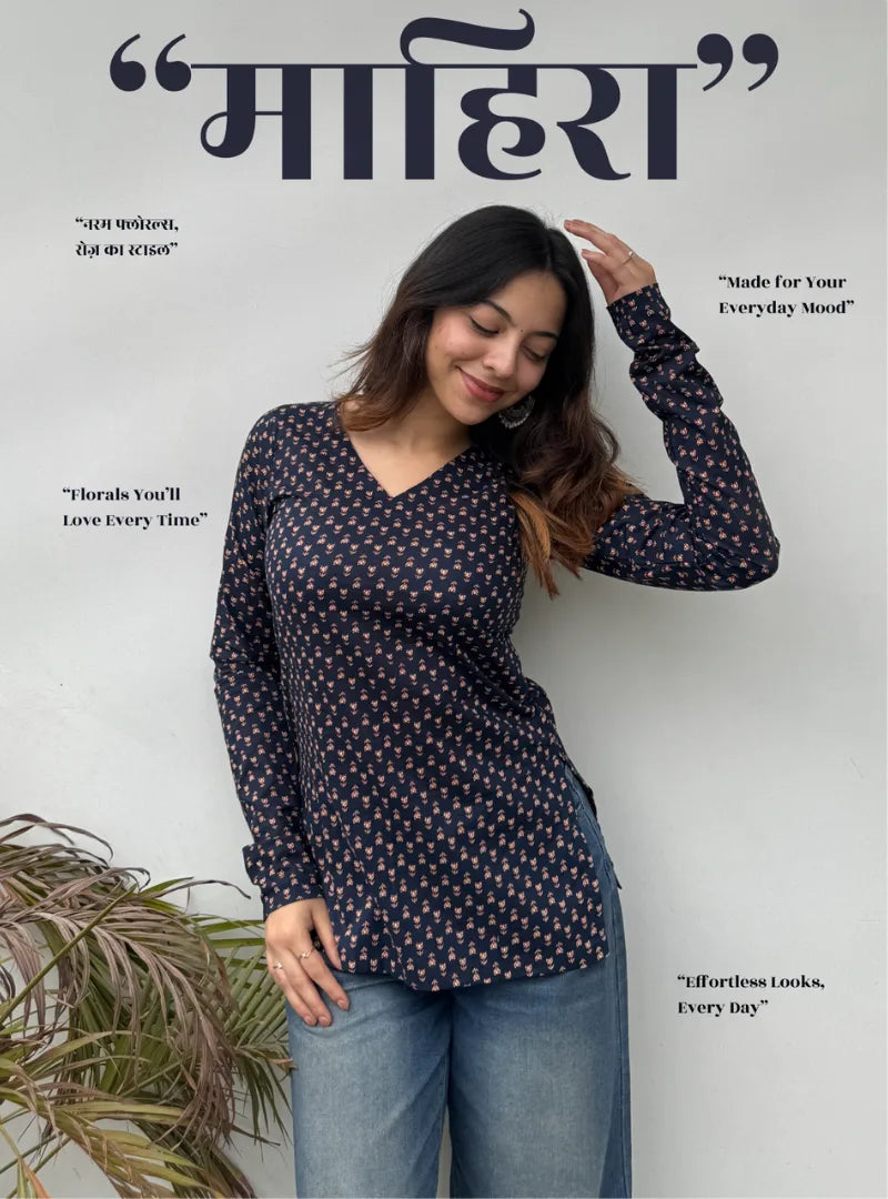 Mahira Straight Sleeves Kurti