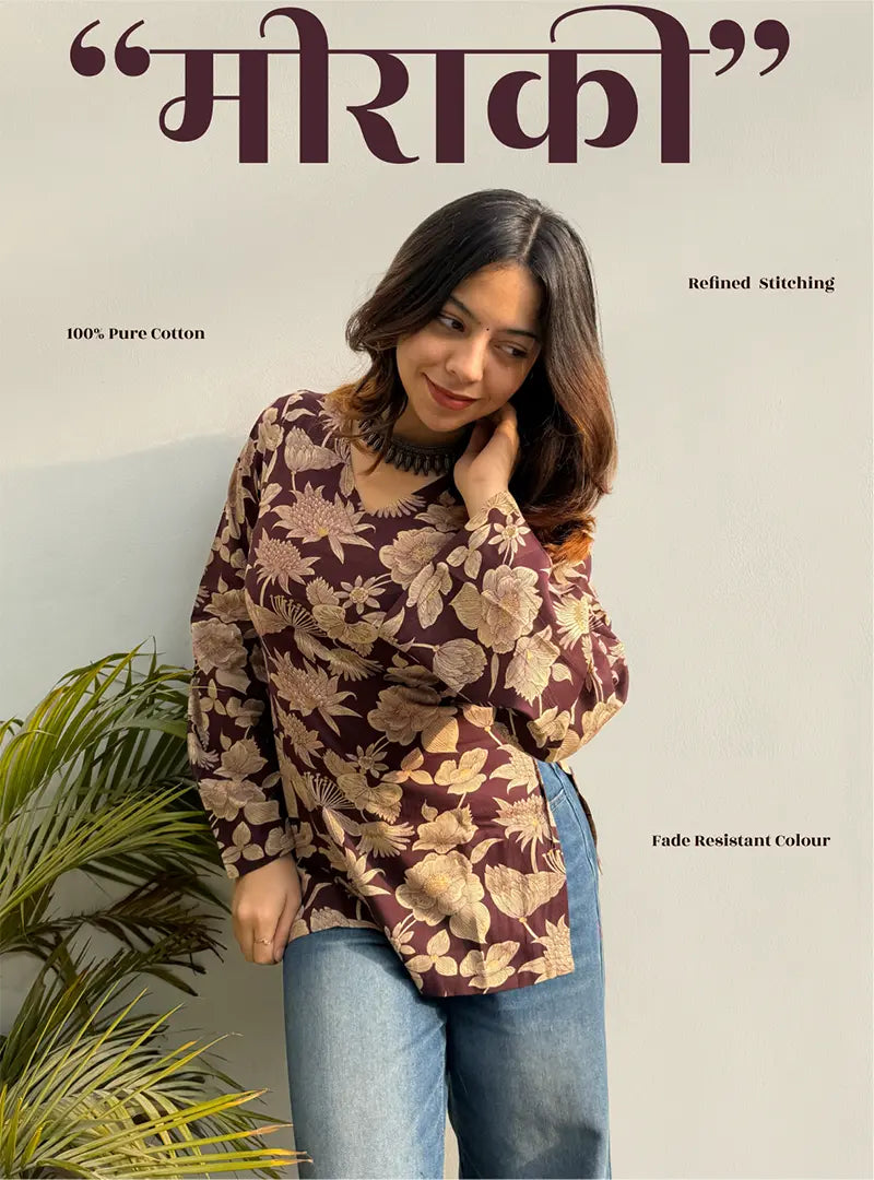 Meraki Bell Sleeves Kurti