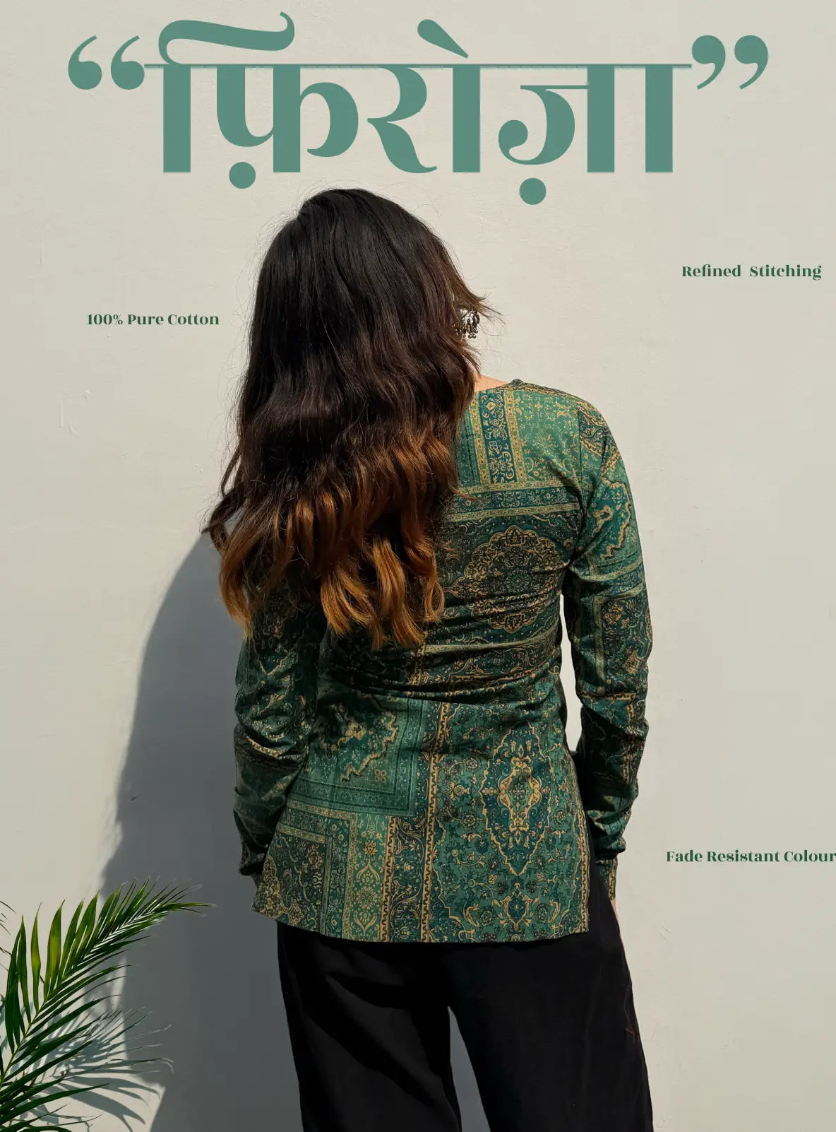 Firoza Square Neck Kurti