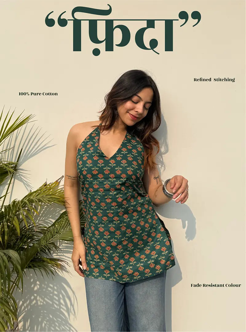 Fida Halter Neck Kurti