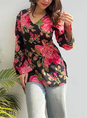 Aaliya Bell Sleeves Kurti by Evara