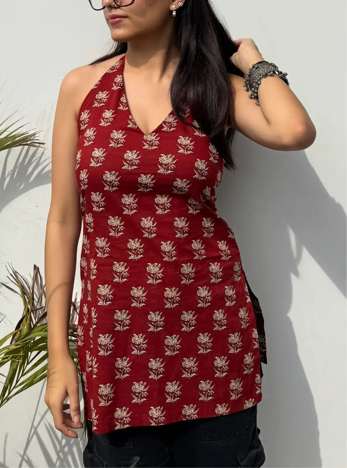 Birha Halter Neck Kurti