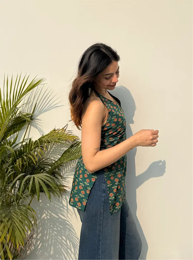 Fida Halter Neck Kurti