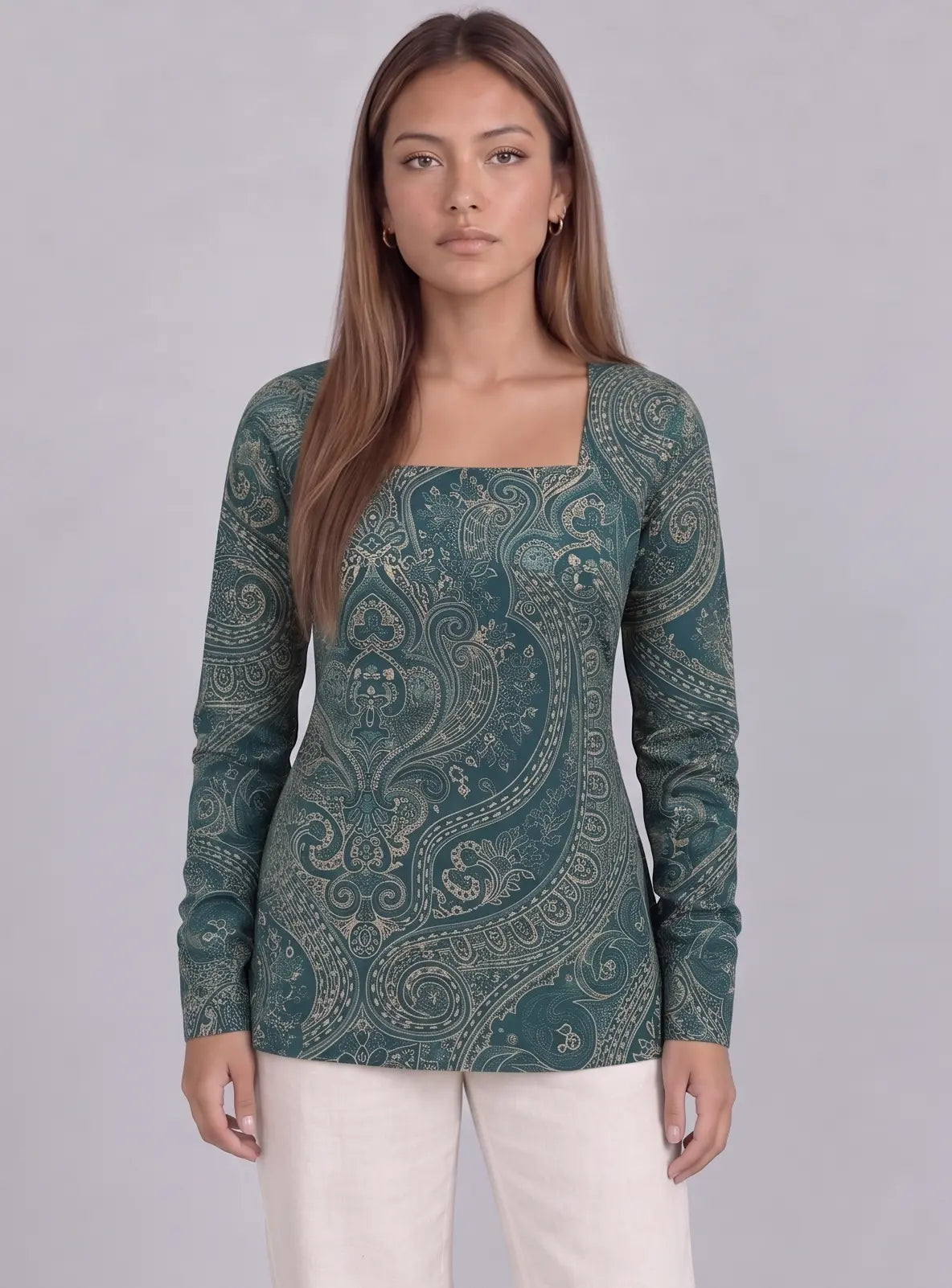 Sajda Square Neck Kurti