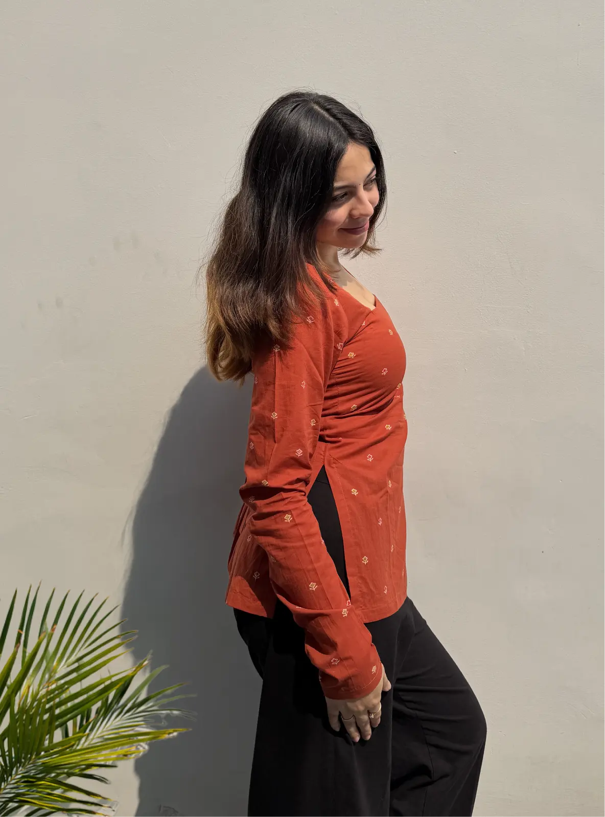 Prajakta Corset Back Full Sleeves Kurti