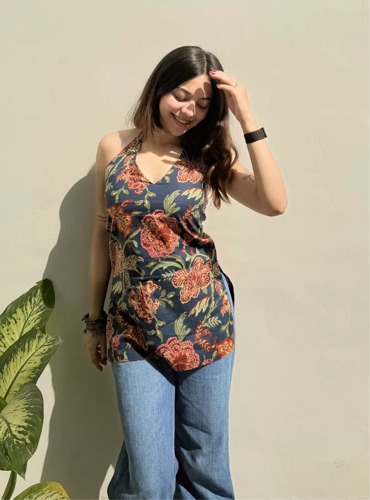 Avya Halter Neck Kurti