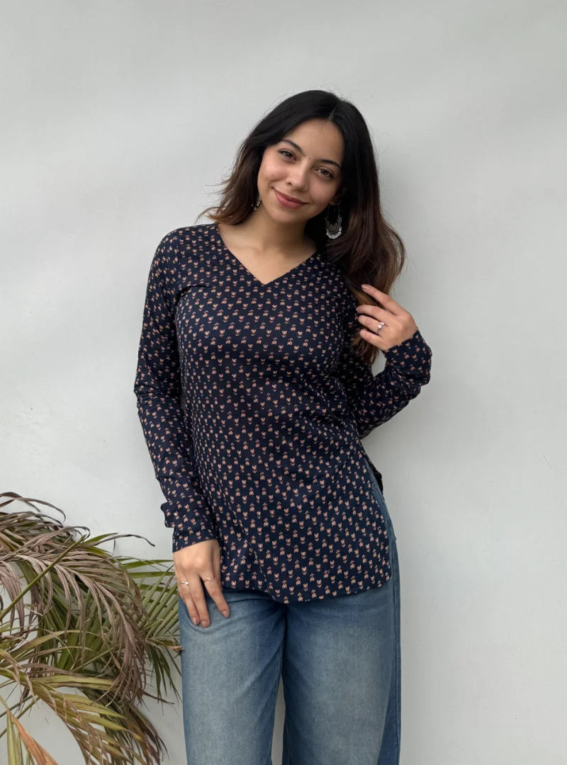 Mahira Straight Sleeves Kurti