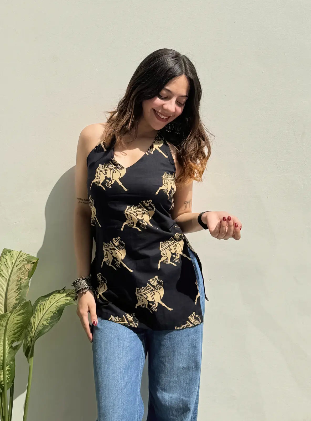 Sofiya Halter Neck Kurti